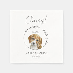 Serviette En Papier Beagle simple Chien Chien Mariage Cocktail Napkins