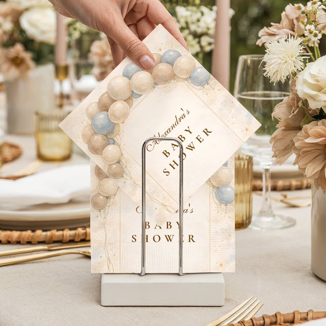 Serviette En Papier Bearly Wait Balloon Baby Shower (Créateur téléchargé)