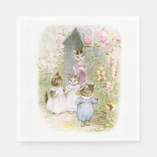 Serviette En Papier Beatrix Potter, Mittens Kitten,