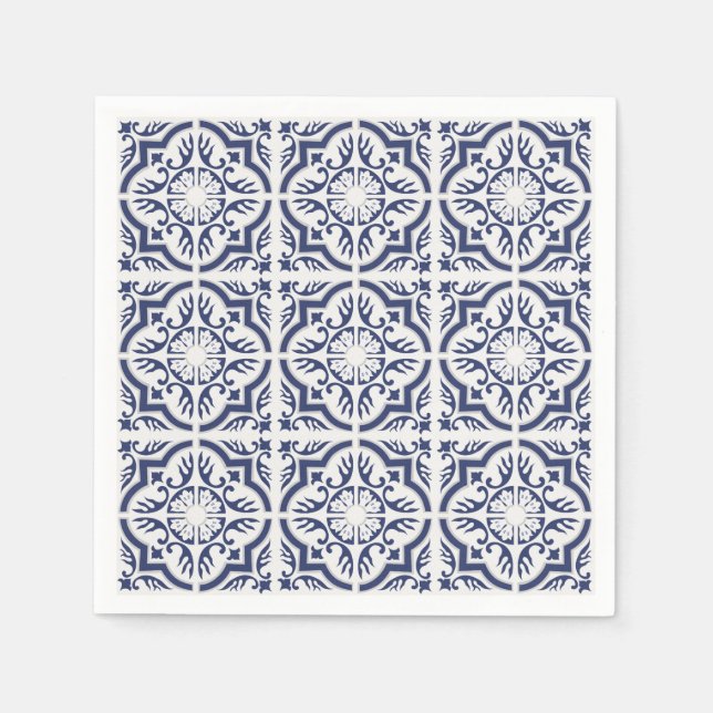 Serviette En Papier Beau Azulejos Napkin (Devant)