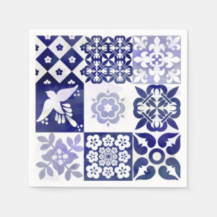 Serviette En Papier Beau Azulejos Napkin