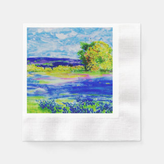 Serviette En Papier beau bleu