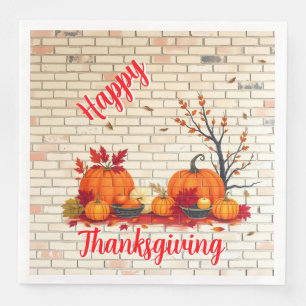 Serviette En Papier Beau Bon thanksgiving moderne automne