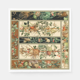 Serviette En Papier Beau Botanique 