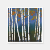 Beau bouleau d'automne