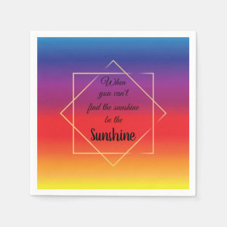 Serviette En Papier beau coucher de soleil vibrant avec une cote de bo