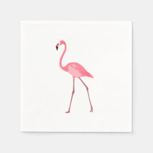 Serviette En Papier Beau Flamant rose rose