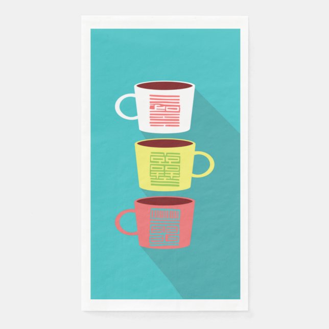 Serviette En Papier Beau K motif 3 serviettes (Devant)