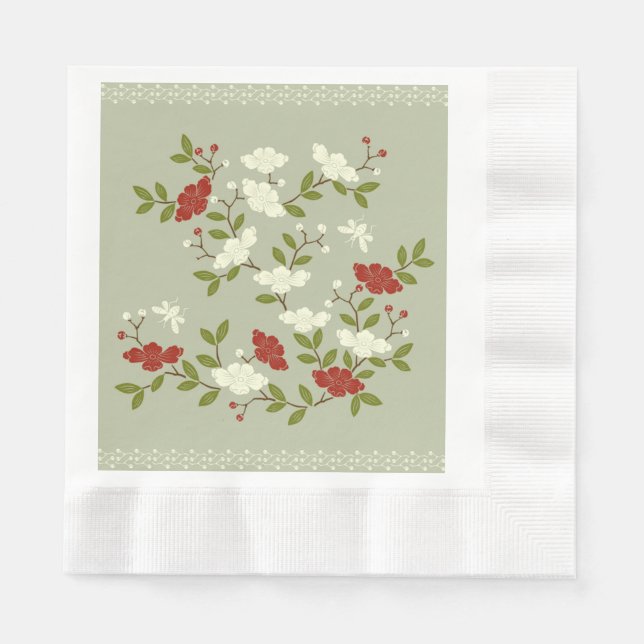 Serviette En Papier Beau K motif 6 serviettes (Devant)