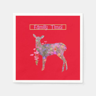 Serviette En Papier Beau Noël aux Cerfs