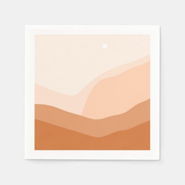 Serviette En Papier beau paysage art (Devant)