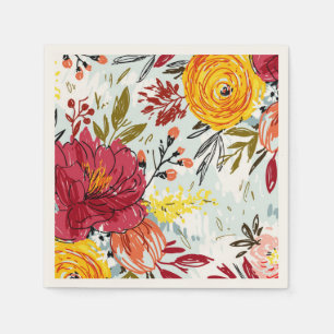 Serviette En Papier Beau Rose