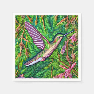 Serviette En Papier Beau Shabby Chic Petit Colibri.