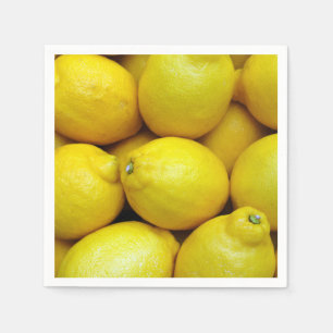 Serviette En Papier Beaucoup de citrons jaunes