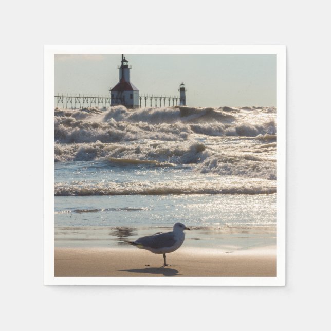 Serviette En Papier Beauté Et Force (Devant)