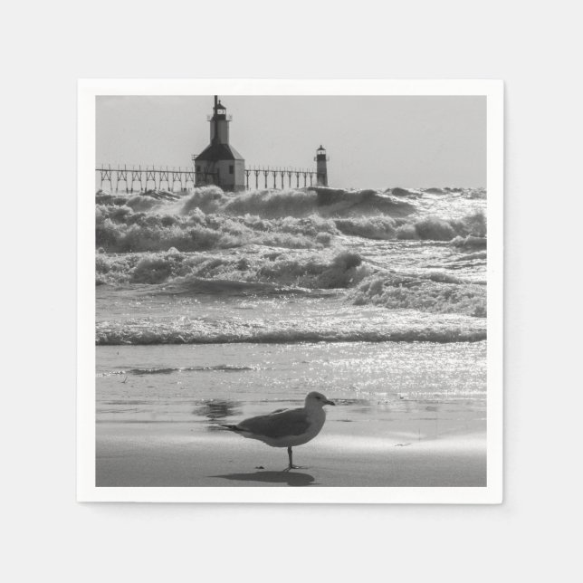 Serviette En Papier Beauté Et Niveaux De Gris Force (Devant)