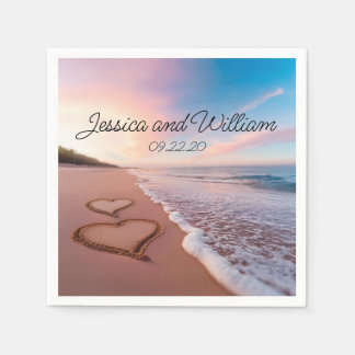 Serviette En Papier Beauté Mariage d'été