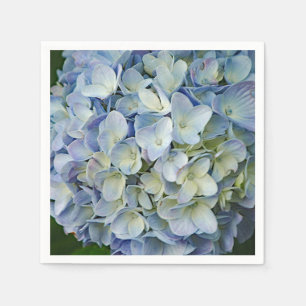 Serviette En Papier Beautiful Blue Hydrangea Flowers