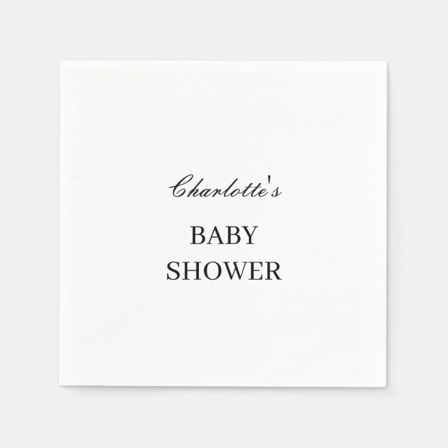 Serviette En Papier Bébé (Devant)