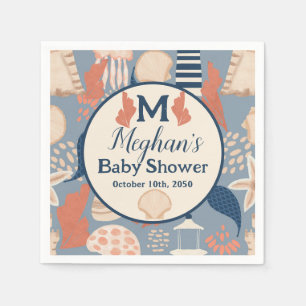 Serviette En Papier Bébé à bord Nautique bébé garçon douche
