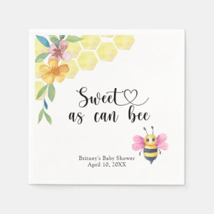 Serviette En Papier Bébé Abeille - doux comme peut l'être une abeille