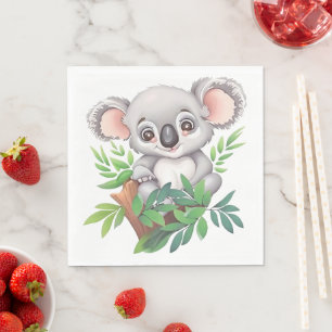 Serviette En Papier Bébé adorable Ours Koala