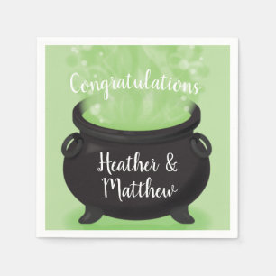 Serviette En Papier Bébé brasse Sorcière douche Halloween Cauldron