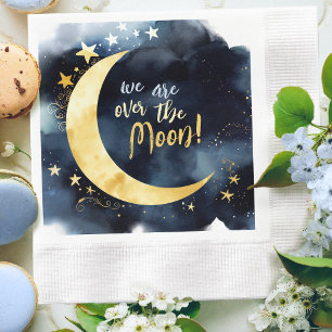 Serviette En Papier Bébé Céleste Fête de Naissance Étoiles Espace