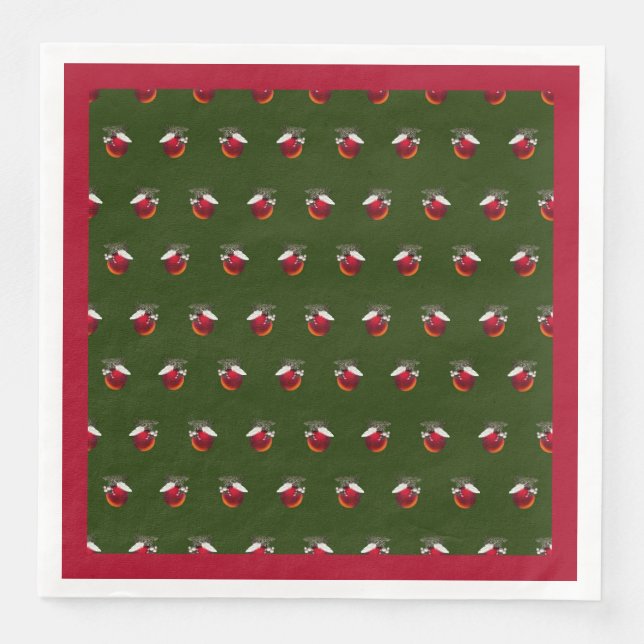 Serviette En Papier Bébé Colombe (Devant)