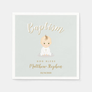 Serviette En Papier Bébé de baptême