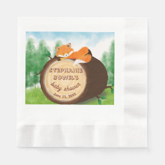 Serviette En Papier Bébé est en route Renard Bébé dans la Forêt Baby S