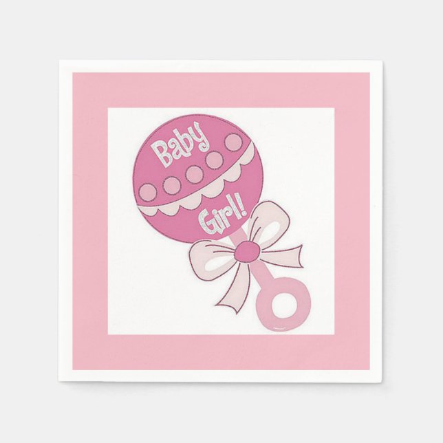Serviette En Papier Bébé fille (Devant)