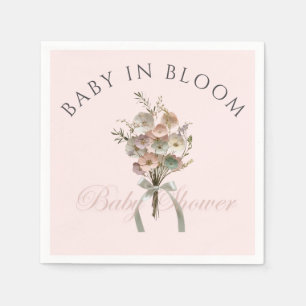 Serviette En Papier Bébé Fleur Sauvage Pressée en Fleuraison Baby Show