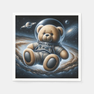 Serviette En Papier Bébé Garçon Astronaut Teddy Bear