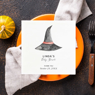 Serviette En Papier Bébé Halloween Fête Prénatale Chapeau de Sorcière