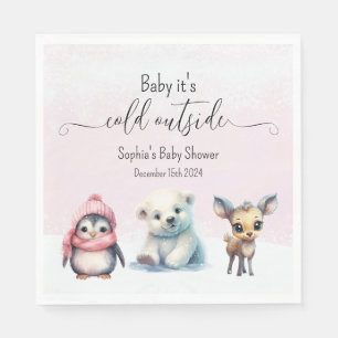 Serviette En Papier Bébé hiver Bébé fille Douche