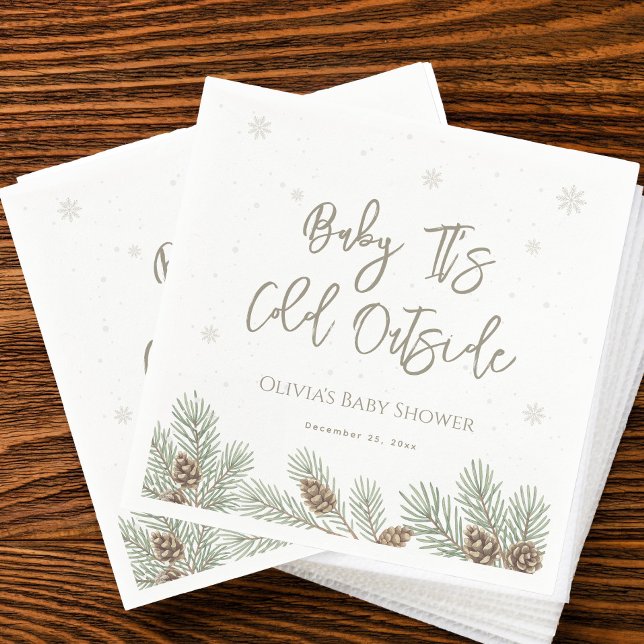 Serviette En Papier Bébé Il fait froid dehors (Créateur téléchargé)