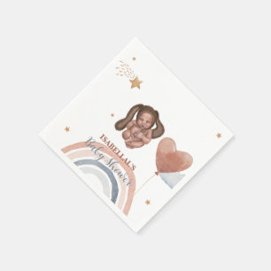 Serviette En Papier Bébé mignon baby shower enfants afro-américains