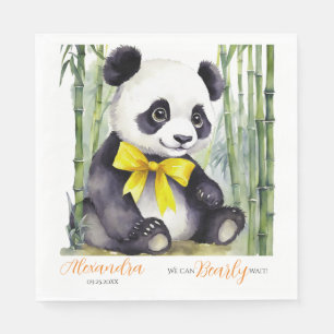 Serviette En Papier Bébé mignon Panda ours Baby shower d'attente préma