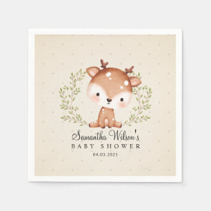 Serviette En Papier Bébé Neutre selon le sexe Fawn Little Deer Baby sh