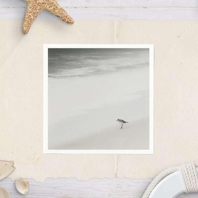 Serviette En Papier Bécasseau côtier sur la plage (Créateur téléchargé)