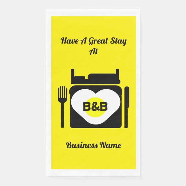 Serviette En Papier Bed And Breakfast Cadeaux Et Promotion Café Mug (Devant)