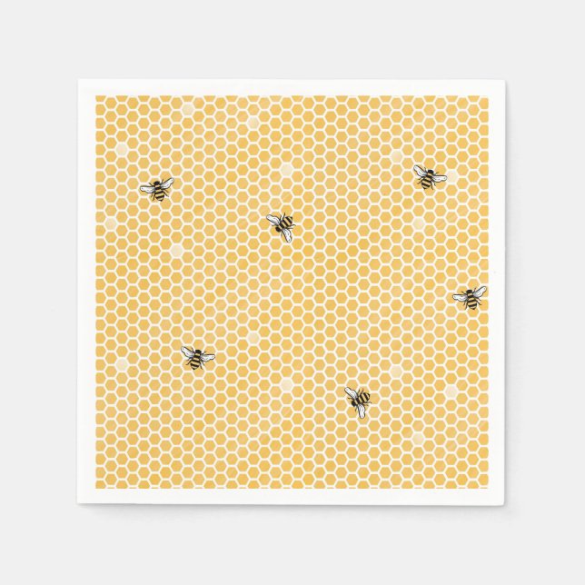 Serviette En Papier Bee Tea Party Napkin (Devant)