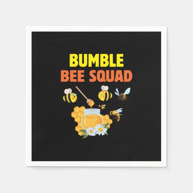 Serviette En Papier Beekeeper Art Bumble Bee Squad 2 (Devant)