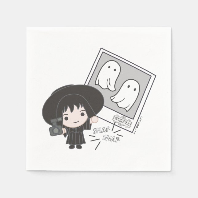 Serviette En Papier Beetlejus | Chibi Lydia Ghost Photography (Devant)
