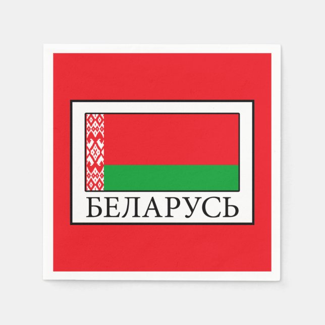 Serviette En Papier Bélarus (Devant)