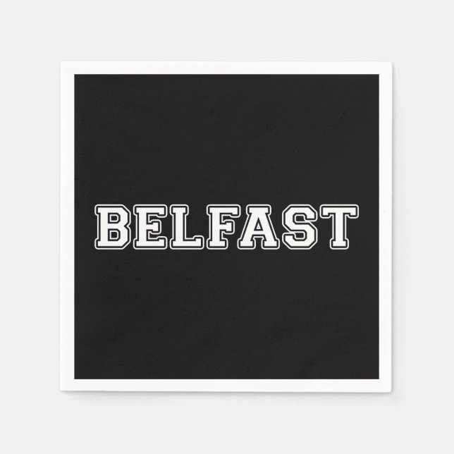 Serviette En Papier Belfast (Devant)