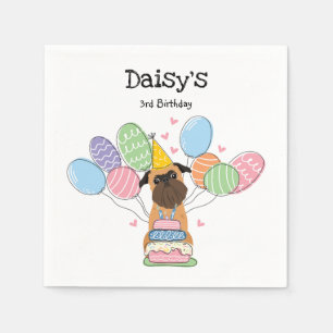 Serviette En Papier Belge Brussels Griffon Document d'anniversaire