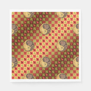 Serviette En Papier Bélier & Dragon de Terre