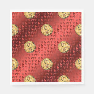 Serviette En Papier Bélier et Tiger